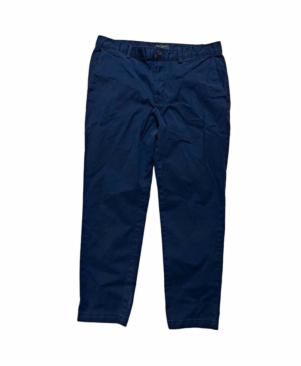 Banana Republic Chino Pants Mens 36W Blue Slim Stretch Cotton Twill Tapered